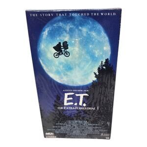 E.T. The Extra-Terrestrial (VHS 1988) MCA Watermark Factory Sealed Green Flap
